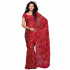 Art Red Crepe Saree For Women 